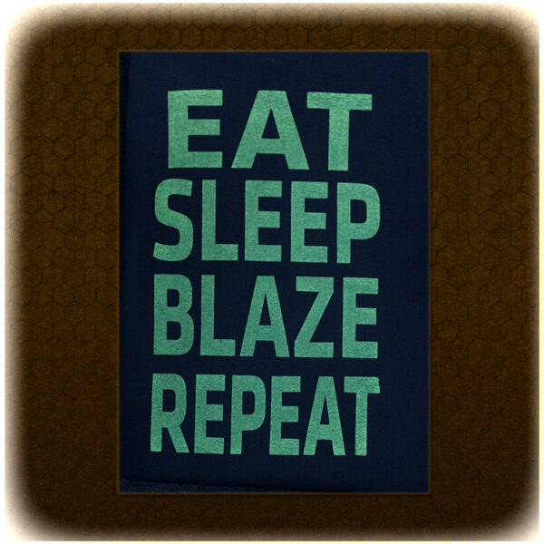 Green "Eat Sleep Blaze Repeat" T-Shirt