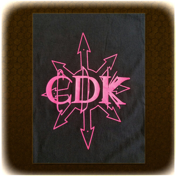Pink on Black CDK “Chaos” T-Shirt