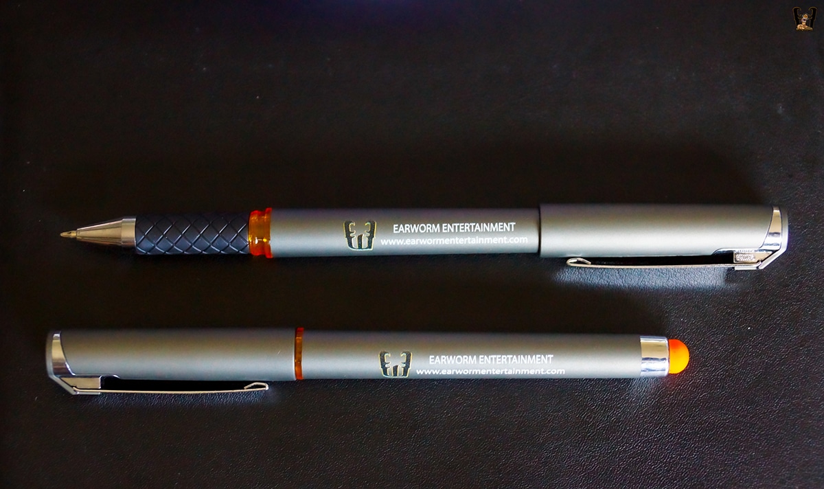 Earworm Gel Pen with Stylus